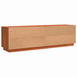 Berkfield Modern Tv Cabinet Brown 156 X 37 X 45 Cm Solid Pine Wood - thumbnail 8