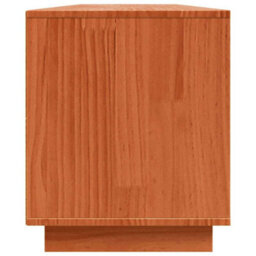 Berkfield Modern Tv Cabinet Brown 156 X 37 X 45 Cm Solid Pine Wood - thumbnail 7