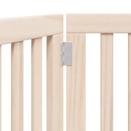 Walplus Wood Dog Gate Foldable 3 Panels 150 Cm Poplar - Pet Barrier - thumbnail 8
