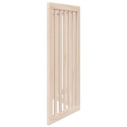 Walplus Wood Dog Gate Foldable 3 Panels 150 Cm Poplar - Pet Barrier - thumbnail 5
