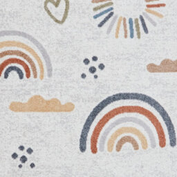 Multicoloured Pictorial 40mm Thick Stain-Resistant Rug For Bedroom, Dining Room, Easy To Clean Modern Rug-120Cm X 170Cm - thumbnail 2