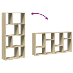 Berkfield Bookcase Sonoma Oak 60X20X120 Cm Engineered Wood - thumbnail 8