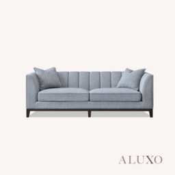 Aluxo Cooper Modern Boucle 3 Seater Sofa Dolphin Grey Medium Firm Deep Cushion - thumbnail 6