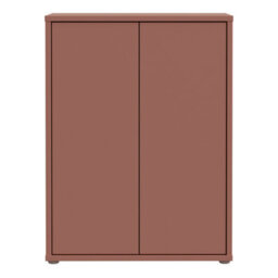 Furniture To Go Alice Springs Shoe Cabinet With 2 Doors Push-To-Open In Terracotta - thumbnail 3