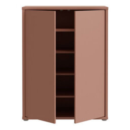 Furniture To Go Alice Springs Shoe Cabinet With 2 Doors Push-To-Open In Terracotta - thumbnail 6
