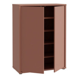 Furniture To Go Alice Springs Shoe Cabinet With 2 Doors Push-To-Open In Terracotta - thumbnail 5