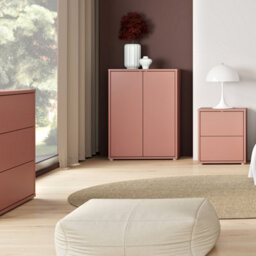 Furniture To Go Alice Springs Shoe Cabinet With 2 Doors Push-To-Open In Terracotta - thumbnail 7
