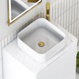 Royal Bathrooms Avenza 600mm Matt White Wall Hung Bathroom Countertop Vanity Unit 2 Drawer With Elena Basin - thumbnail 7