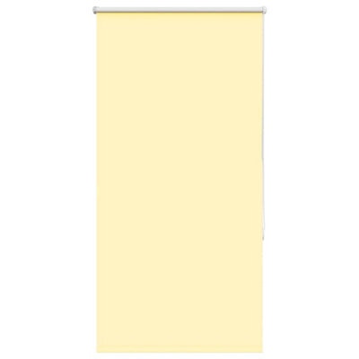Berkfield Roller Blind Blackout Yellow 75X130 Cm Fabric Width 70.7 Cm Polyester - image 1