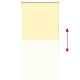 Berkfield Roller Blind Blackout Yellow 75X130 Cm Fabric Width 70.7 Cm Polyester - thumbnail 9
