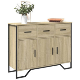 Berkfield Sideboard Sonoma Oak 97X32.5X74.5 Cm Engineered Wood - thumbnail 1