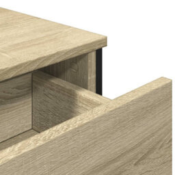 Berkfield Sideboard Sonoma Oak 97X32.5X74.5 Cm Engineered Wood - thumbnail 9