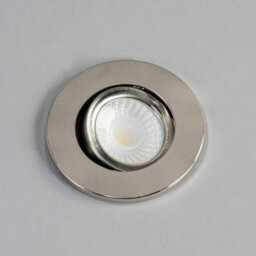 Litecraft Pack Of 2 Chrome Modern Ip20 Fire Rated Tiltable Downlights - thumbnail 4
