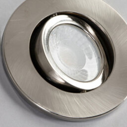 Litecraft Pack Of 2 Chrome Modern Ip20 Fire Rated Tiltable Downlights - thumbnail 5