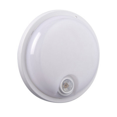 Luminosa Lighting Luminosa Rond Plus Cct Pir Ip65 15W Outdoor Flush Opal - image 1