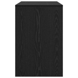 Berkfield Writing Desk Black Oak Engineered Wood Compact - thumbnail 5