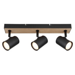 Luminosa Lighting Luminosa Robby Twin Ceiling Spotlight Matt Black 3X Gu10 - thumbnail 3