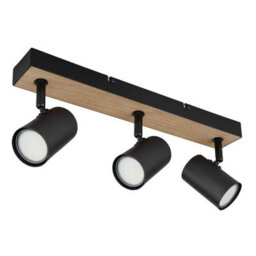 Luminosa Lighting Luminosa Robby Twin Ceiling Spotlight Matt Black 3X Gu10 - thumbnail 2