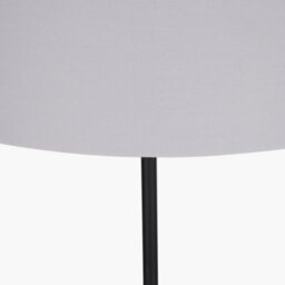 Pacific Lifestyle Black And Ivory Tall Floor Lamp With Lampshade - thumbnail 4
