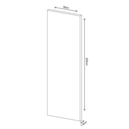 Atomia Matt Dove Grey Furniture End Panel (H)2250mm (W)580mm - thumbnail 2