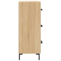 Berkfield Sideboard Sonoma Oak 34.5X34X90 Cm Engineered Wood - thumbnail 7