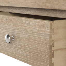 Farro Oak Triple Wardrobe With 2 Drawers - By Roseland Furniture - thumbnail 5