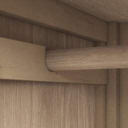 Farro Oak Triple Wardrobe With 2 Drawers - By Roseland Furniture - thumbnail 6