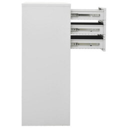 Berkfield Durable Office Cabinet Light Grey 90X40X102 Cm Steel - thumbnail 4