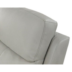 Aspire Kingsmere 3 Seater Power Recliner Sofa In Real Leather, Pewter - thumbnail 5