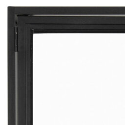 Furniture To Go Seaford Tall Black Metal 2 Door Display Cabinet - thumbnail 6