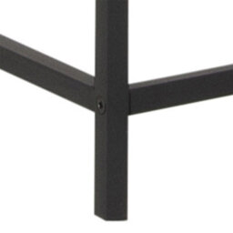 Furniture To Go Seaford Tall Black Metal 2 Door Display Cabinet - thumbnail 8