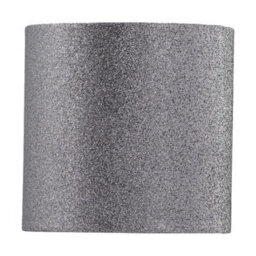 First Choice Lighting Antique Brass Stick Table Lamp With Grey Glitter Shade - thumbnail 2