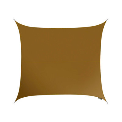 Kookaburra 3M Square Water Resistant Mocha Brown Garden Patio Sun Shade Sail Canopy 96.5% Uv Block With Free Rope - image 1