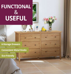 Hallowood Furniture Aston Oak 6 Drawer Chest - thumbnail 5