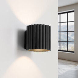 Luminosa Lighting Luminosa Aura Up & Down Wall Lamp Black 1X G9 - thumbnail 3