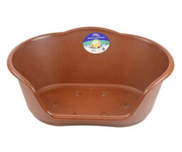 Yes-Online Dog Bed Basket Pet Cat Kitten Puppy Heavy Duty Plastic Waterproof Small Silver - thumbnail 4