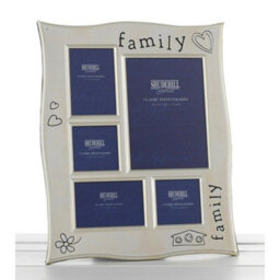 Shatchi Shudehill Family 5 Picture Multi Silver Photo Frame Gift-65205, 65205 - thumbnail 1