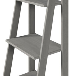 Bookcase Ladder Back Distressed Grey Wax Solid Pine - thumbnail 5