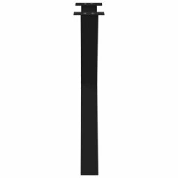 Berkfield Dining Table Legs X-Shaped 2 Pcs Black 70X(72-73) Cm Steel - thumbnail 6