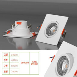 Led Recessed Ceiling Spotlights Pack Of 4 12W Cool White 6000K Adjustable Slim Downlights - thumbnail 9