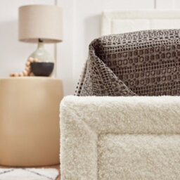 Home Treats Ottoman Bed Frame Small Double White Boucle Storage Bed - No Mattress - thumbnail 6