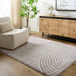 Livabliss Fossay Shaggy-Washable Beige Grey Modern Hig Pile Living Bedroom Rug 200 X 275 Cm Easy Care, Non Shedding - thumbnail 2