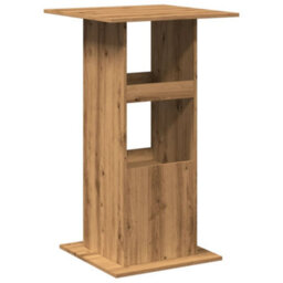 Berkfield Bar Table With Storage Artisan Oak 60X60X102 Cm Engineered Wood - thumbnail 6