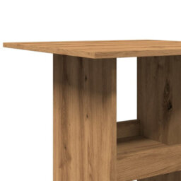 Berkfield Bar Table With Storage Artisan Oak 60X60X102 Cm Engineered Wood - thumbnail 7