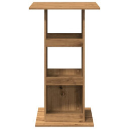 Berkfield Bar Table With Storage Artisan Oak 60X60X102 Cm Engineered Wood - thumbnail 4