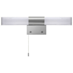 Long Life Lamps Company 8W Led Bathroom Frosted Mirror Wall Light With Pull Cord Cool White 6500K Ip44 Ml14 - thumbnail 3