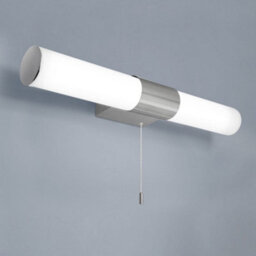 Long Life Lamps Company 8W Led Bathroom Frosted Mirror Wall Light With Pull Cord Cool White 6500K Ip44 Ml14 - thumbnail 8
