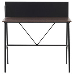 Beliani Home Office Desk Hastings Brown/ Black 100 Cm 52 Cm - thumbnail 4
