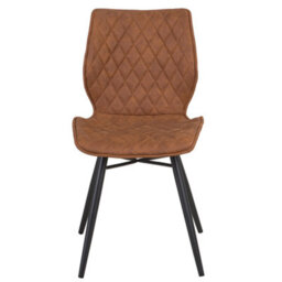 Beliani Set Of 2 Dining Chairs Lisle Fabric Golden Brown - thumbnail 9