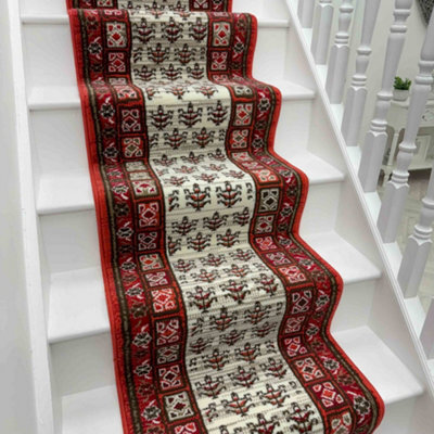Mayan Stair Runner - Soft & Durable Carpet Runner For Stairs & Staircases, Multiple Lengths - image 1